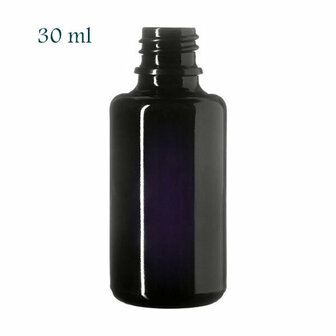 30 ml Orion DIN18 fles, Miron violet glas