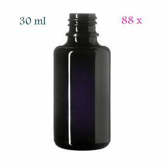 88 x 30 ml Orion DIN18 fles, Miron violet glas - safe-pack