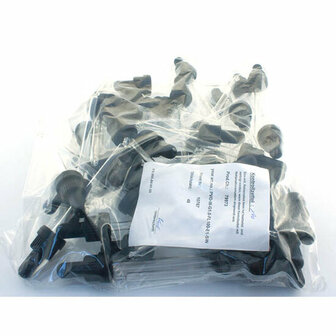 48 x Pipetdop vr 100 ml DIN18 fles FL-100 fles, volume 0.7 ml, Miron bij Just Flow - webwinkel met violet glas, edelsteenremedies, edelstenen, wierook en spirituele artikelen in Vlissingen (Zeeland)