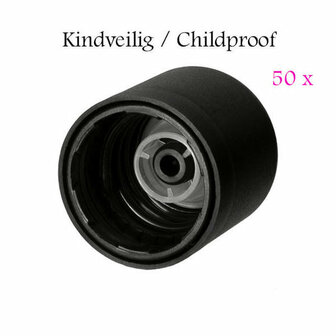50 x Miron kindveilige DIN18 schenkdop (voor Orion flessen)