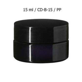 15 ml brede cosmeticapot Sirius, Miron violet glas CD-B-15 bij Just Flow - webwinkel met violet glas, edelsteenremedies, edelstenen, wierook en spirituele artikelen in Vlissingen (Zeeland)