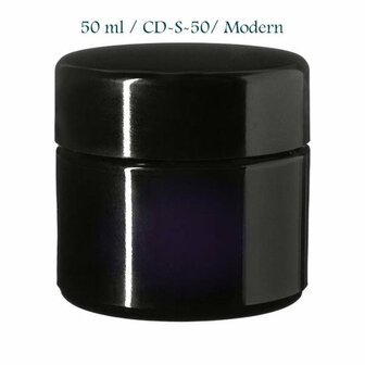 50 ml cosmeticapot Ceres, Miron violet glas CD-S-50 met modern deksel - Just Flow - webwinkel met violet glas, edelsteenremedies, edelstenen, sieraden, pendels, orakelkaarten, wierook, smudgekruiden en spirituele artikelen in Vlissingen (Zeeland)
