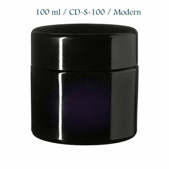 100 ml cosmeticapot Ceres, Miron violet glas CD-S-100 met modern deksel bij Just Flow - webwinkel met violet glas, edelsteenremedies, edelstenen, wierook en spirituele artikelen in Vlissingen (Zeeland)