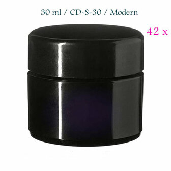 42 x 30 ml cosmeticapot Ceres, Miron violet glas CD-S-30 - Just Flow - webwinkel met violet glas, edelsteenremedies, edelstenen, sieraden, pendels, orakelkaarten, wierook, smudgekruiden en spirituele artikelen in Vlissingen (Zeeland)