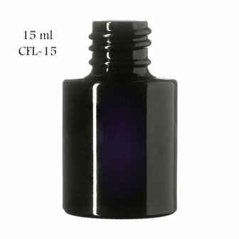 15 ml  Virgo cosmeticafles Miron violet glas