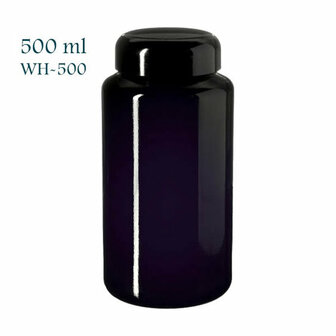500 ml Carina wijdhalspot, Miron violet glas