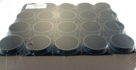 20 x 250 ml Saturn wijdhalspot, Miron violet glas. Miron artikelnummer SM140009-204 bij Just Flow - webwinkel met violet glas, 