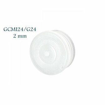 Losse schenkhulp, 2 mm gat, GCMI24,  voor Miron violet glas fles Draco 200 ml FL-200