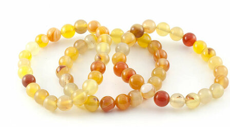 Carneool armband, 8 mm kralen - Just Flow - webwinkel met violet glas, edelsteenremedies, edelstenen, sieraden, pendels, orakel