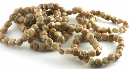 Maansteen armband, 8-10 mm nuggets - Just Flow - webwinkel met violet glas, edelsteenremedies, edelstenen, sieraden, pendels, o