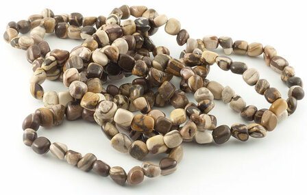 Capuccino jaspis armband, 8-10 mm nuggets - Just Flow - webwinkel met violet glas, edelsteenremedies, edelstenen, sieraden, pen