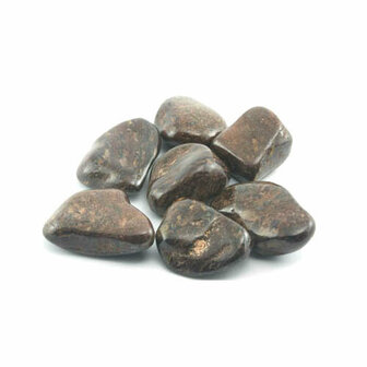 Bronziet trommelsteen