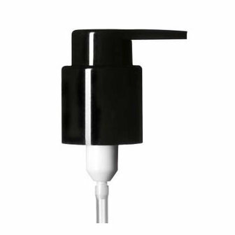 Lotion pompdop met lang tuitje voor 50/100/200 ml Miron violet glas flessen Virgo en 120/200 ml Draco flessen, 24/410