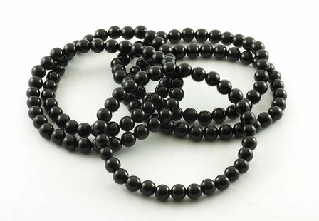 Onyx armband, 6 mm kralen - Just Flow - webwinkel met violet glas, edelsteenremedies, edelstenen, sieraden, pendels, orakelkaar