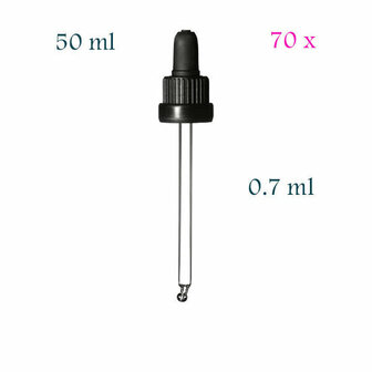 MAGAZIJN-OPRUIMING: 70 x pipetdop voor Orion 50 ml DIN18, 0,7 ml doseervolume, Miron
