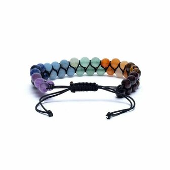 edelsteen-armband-chakra-geknoopt-verstelbaar - Just Flow - webwinkel met violet glas, edelsteenremedies, edelstenen, sieraden,