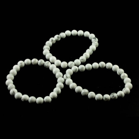 edelsteen armband, 8 mm magnesiet kralen