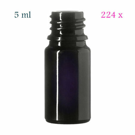 224 x 5 ml Orion DIN18 fles, Miron violet glas - safe-pack