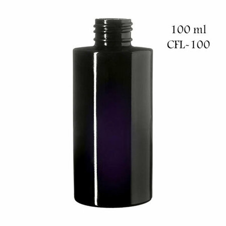 100 ml Virgo cosmeticafles, Miron violet glas