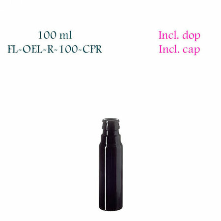 100 ml Pollux ronde oliefles, Miron violet glas