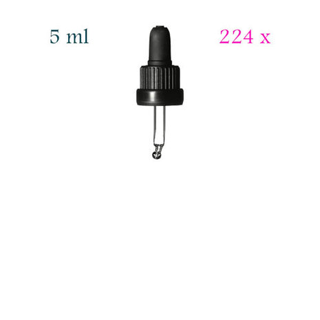 224 x pipetdop vr 5 ml DIN18 fles FL-5, Miron