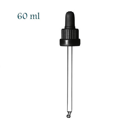 Miron pipet voor 60 ml DIN18 fles, doseervolume 1.0 ml. PVO-III-G1.0-FL60-SW.