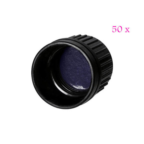 50 x Miron serie 2 DIN18 schroefdop met violet inleg