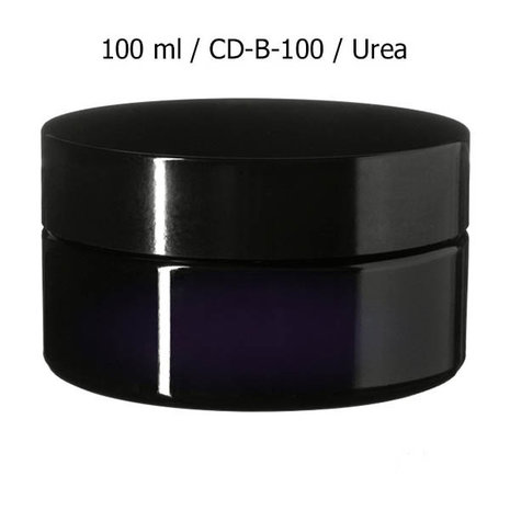 100 ml brede cosmeticapot Sirius, Miron violet glas CD-B-100