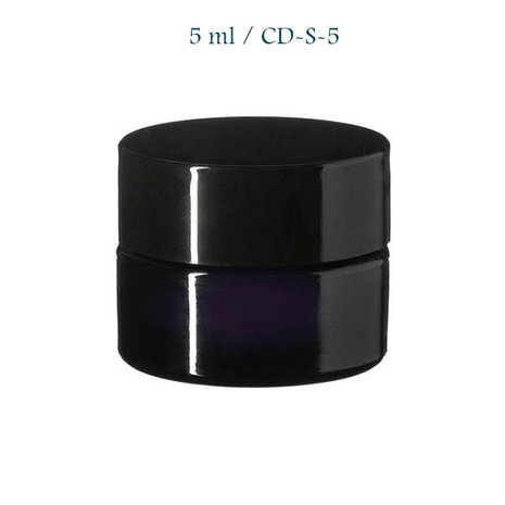 5 ml cosmeticapot Ceres, Miron violet glas CD-S-5