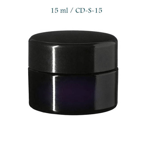 15 ml cosmeticapot Ceres, Miron violet glas CD-S-15 