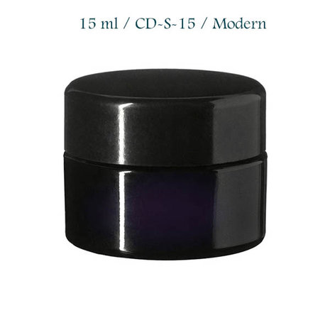 15 ml cosmeticapot Ceres, Miron violet glas CD-S-15 