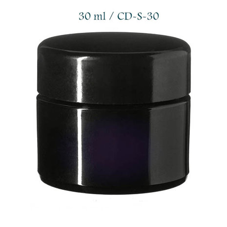 30 ml cosmeticapot Ceres, Miron violet glas CD-S-30