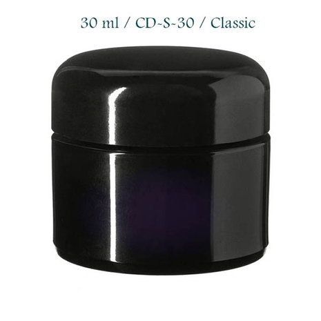 30 ml cosmeticapot Ceres, Miron violet glas CD-S-30