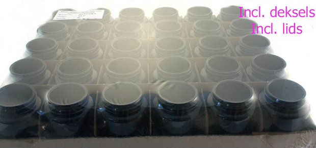 30 x 200 ml pot Carina, Miron violet glas. Miron artikelnummer SM140008-204