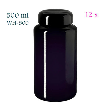 12 x 500 ml pot Carina, Miron violet glas, miron artikelnr SM140003-204