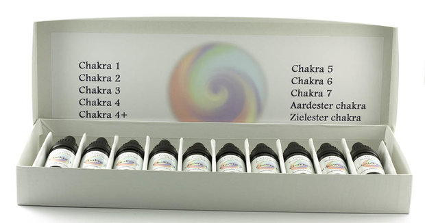 Flow Remedies edelsteenremedie combinatie set Chakra