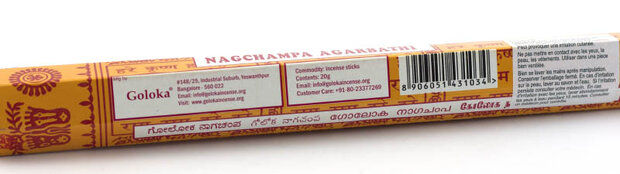 Goloka Nag Champa hexa doos 20 gram