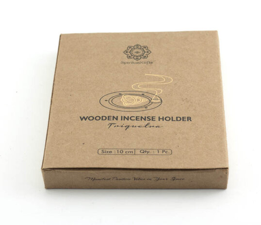 Houten Wierookhouder Triquetra 10 cm