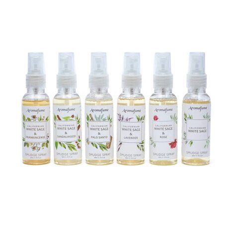 Aromafume witte salie smudge spray set, 6x50 ml