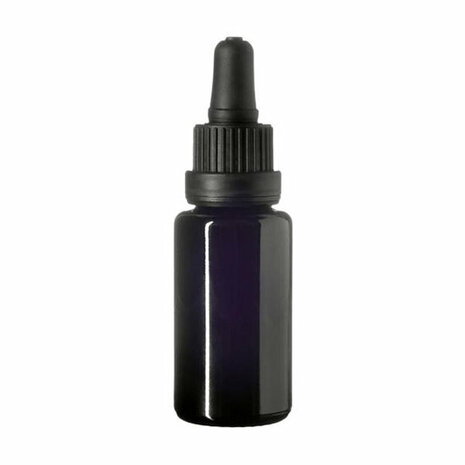 Pipetdop voor 20 ml fles FL-20, Miron , voorbeeld met fles - Just Flow - webwinkel met violet glas, edelsteenremedies, edelstenen, sieraden, pendels, orakelkaarten, wierook, smudgekruiden en spirituele artikelen in Vlissingen (Zeeland)