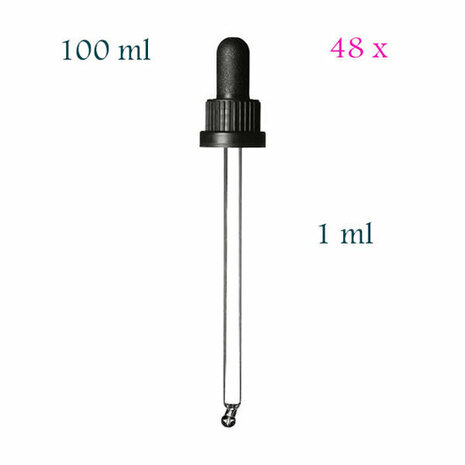 48 x 1,0 ml Orion 100 ml pipetdop, dosering 1 ml, Miron