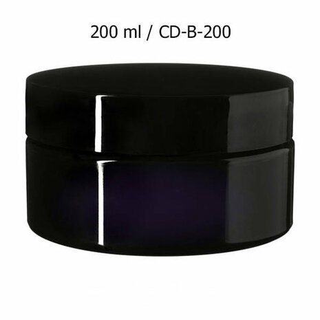 200 ml Sirius cosmeticapot, Miron violet glas