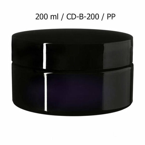 200 ml brede cosmeticapot Sirius, Miron violet glas CD-B-200 bij Just Flow - webwinkel met violet glas, edelsteenremedies, edelstenen, wierook en spirituele artikelen in Vlissingen (Zeeland)