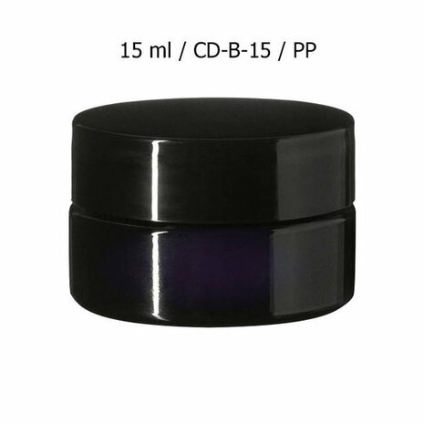 15 ml brede cosmeticapot Sirius, Miron violet glas CD-B-15 bij Just Flow - webwinkel met violet glas, edelsteenremedies, edelstenen, wierook en spirituele artikelen in Vlissingen (Zeeland)