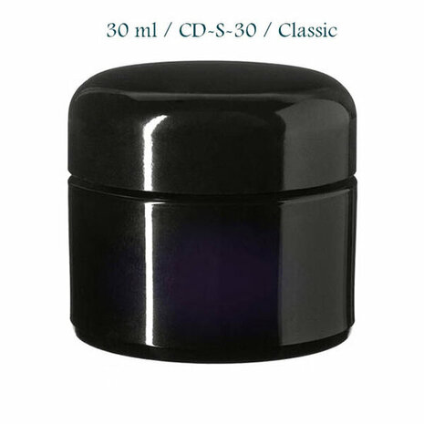 30 ml cosmeticapot Ceres, Miron violet glas CD-S-30 bij Just Flow - webwinkel met violet glas, edelsteenremedies, edelstenen, wierook en spirituele artikelen in Vlissingen (Zeeland)