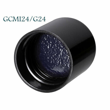 Hoogglans schroefdop 24/410 voor 200 ml Draco en 50-100-200 ml Virgo violet glas flessen