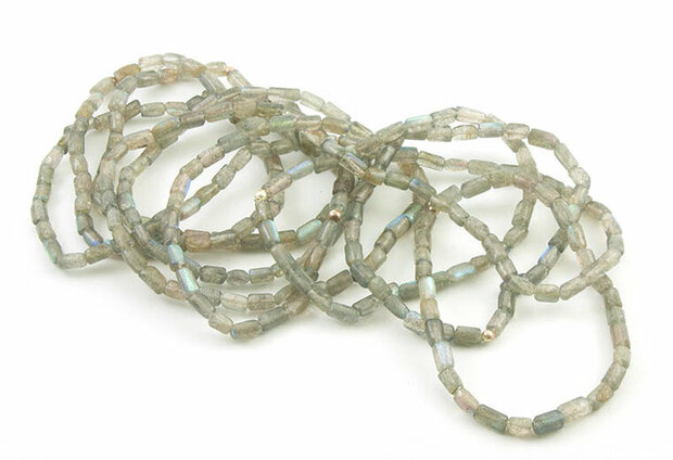 labradoriet armband, 4-5 mm staafjes, foto huidige voorraad - Just Flow - webwinkel met violet glas, edelsteenremedies, edelste