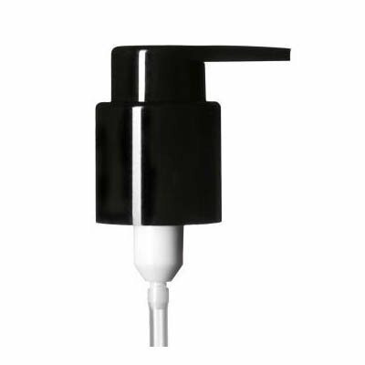 Lotion pompdop met lang tuitje voor 50/100/200 ml Miron violet glas flessen Virgo en 120/200 ml Draco flessen, 24/410