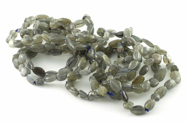 Labradoriet armband, 6-8 mm nuggets - Just Flow - webwinkel met violet glas, edelsteenremedies, edelstenen, sieraden, pendels, 