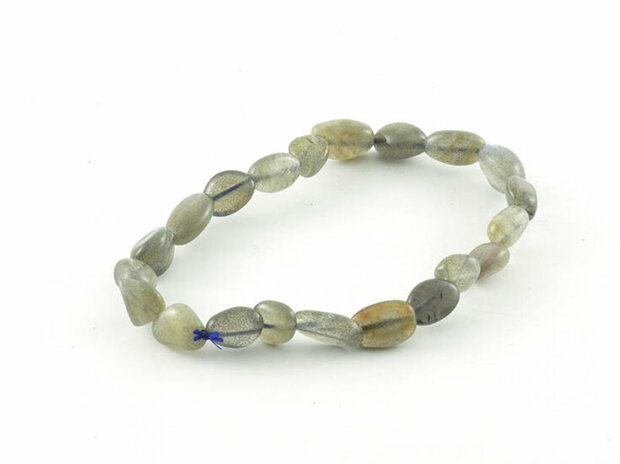 Labradoriet armband, 6-8 mm nuggets - Just Flow - webwinkel met violet glas, edelsteenremedies, edelstenen, sieraden, pendels, 